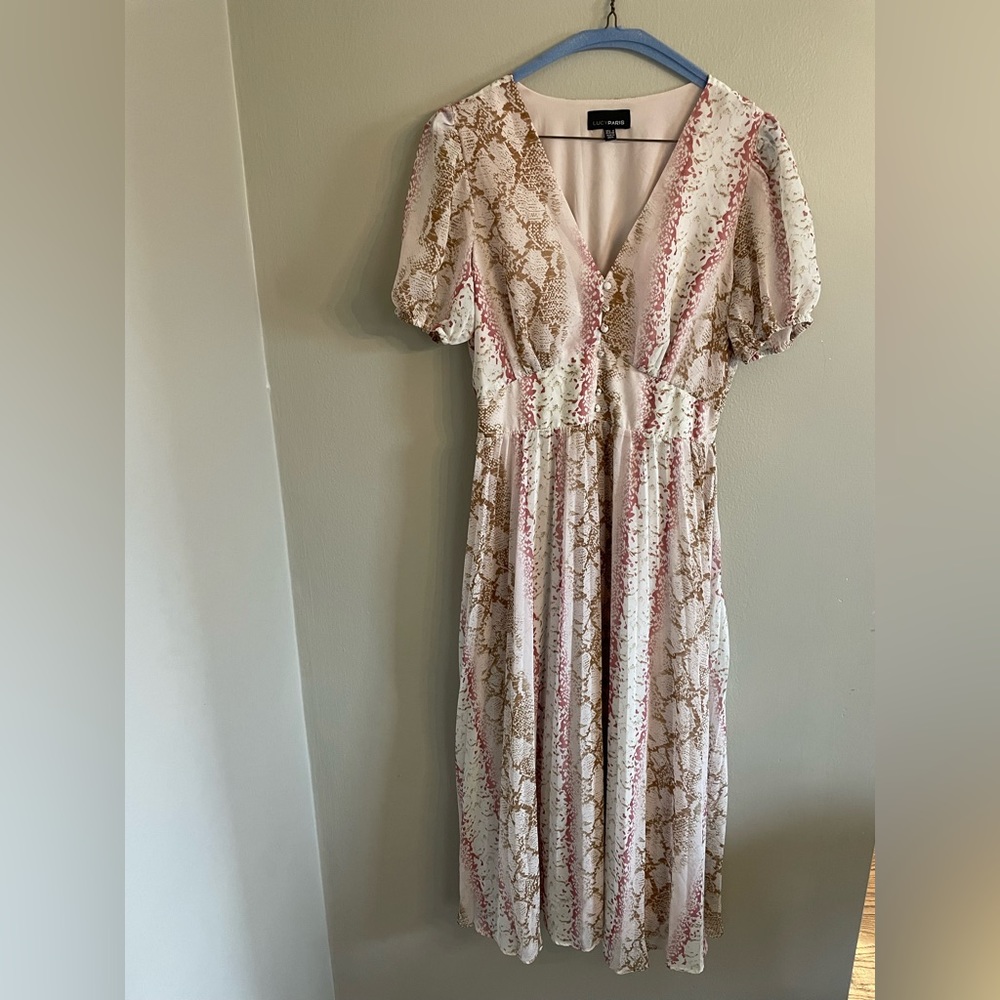 LUCY PARIS dress animal print romantic